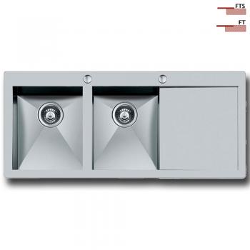 FOSTER@1228.052 Vasche QUADRA 116.2V.FT / Inox.S