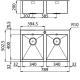 FOSTER@1208.050 Vasche QUADRA 80.2V.FT / Inox