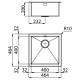 FOSTER@1214.050 Vasca QUADRA 1V.40.FT / Inox