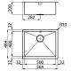 FOSTER@1215.050 Vasca QUADRA 1V.50.FT / Inox