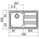 JOLLYNOX@1LLF80/1D3K Lavello LIFE 79 1v / Inox.D